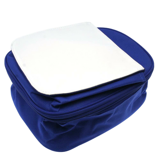 sublimation lunch bags - detachable flap - blue