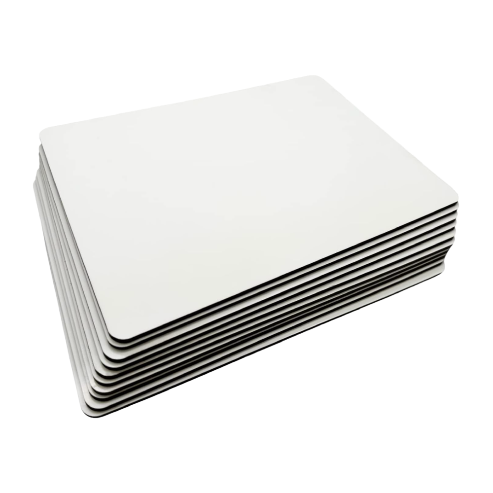Sublimation MDF Placemats - Cork Base - Boxed - 20cm x 26cm - Pack of 25