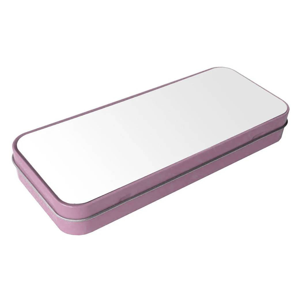 sublimation metal pencil tins - pink