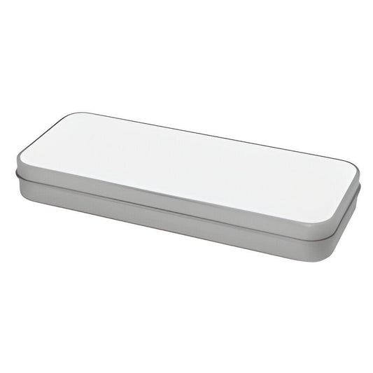 sublimation metal pencil tins - silver