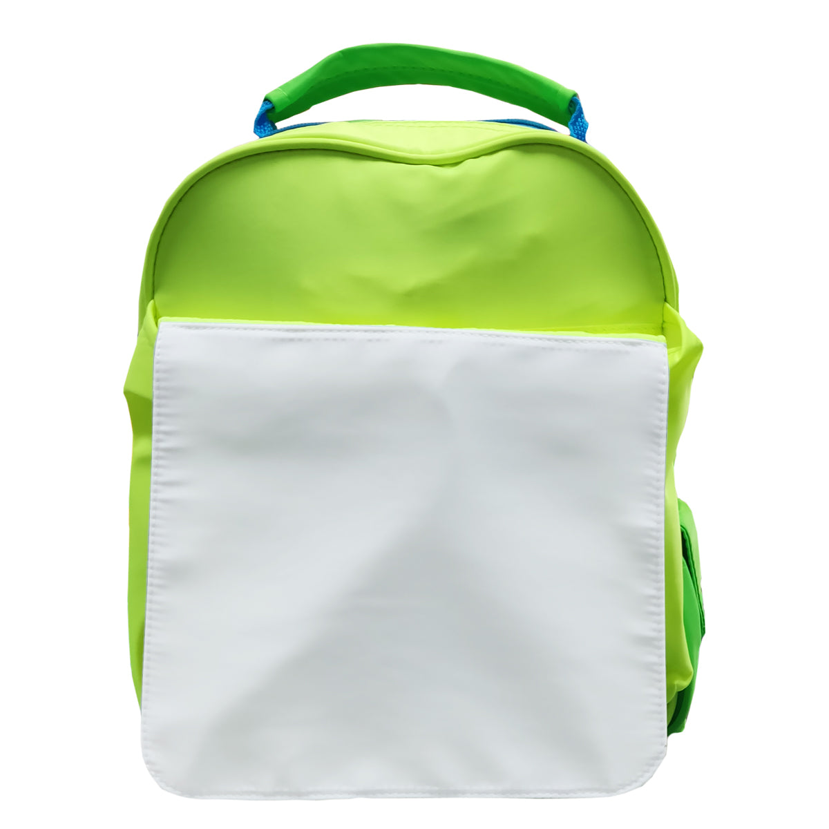 sublimation neon backpacks - hi-vis - green & blue