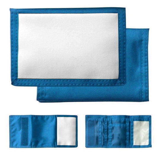 sublimation nylon wallets - blue