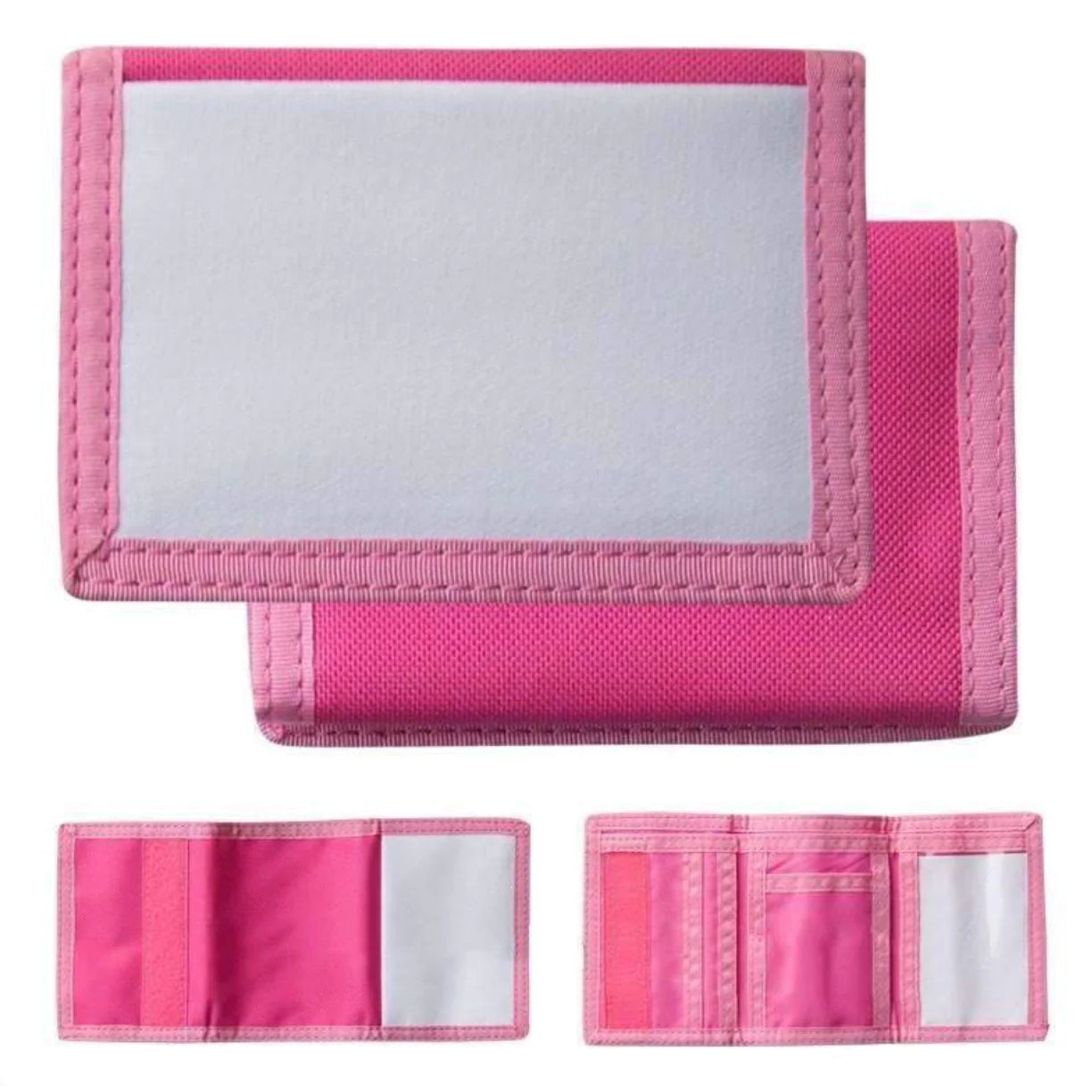 sublimation nylon wallets - pink