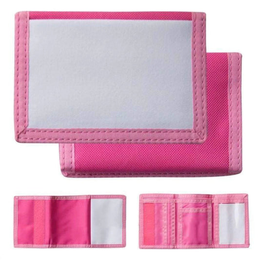 sublimation nylon wallets - pink