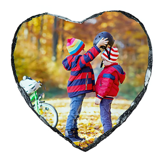 Sublimation Photo Slates - Heart - Gloss - 15cm x 15cm - Pack of 40