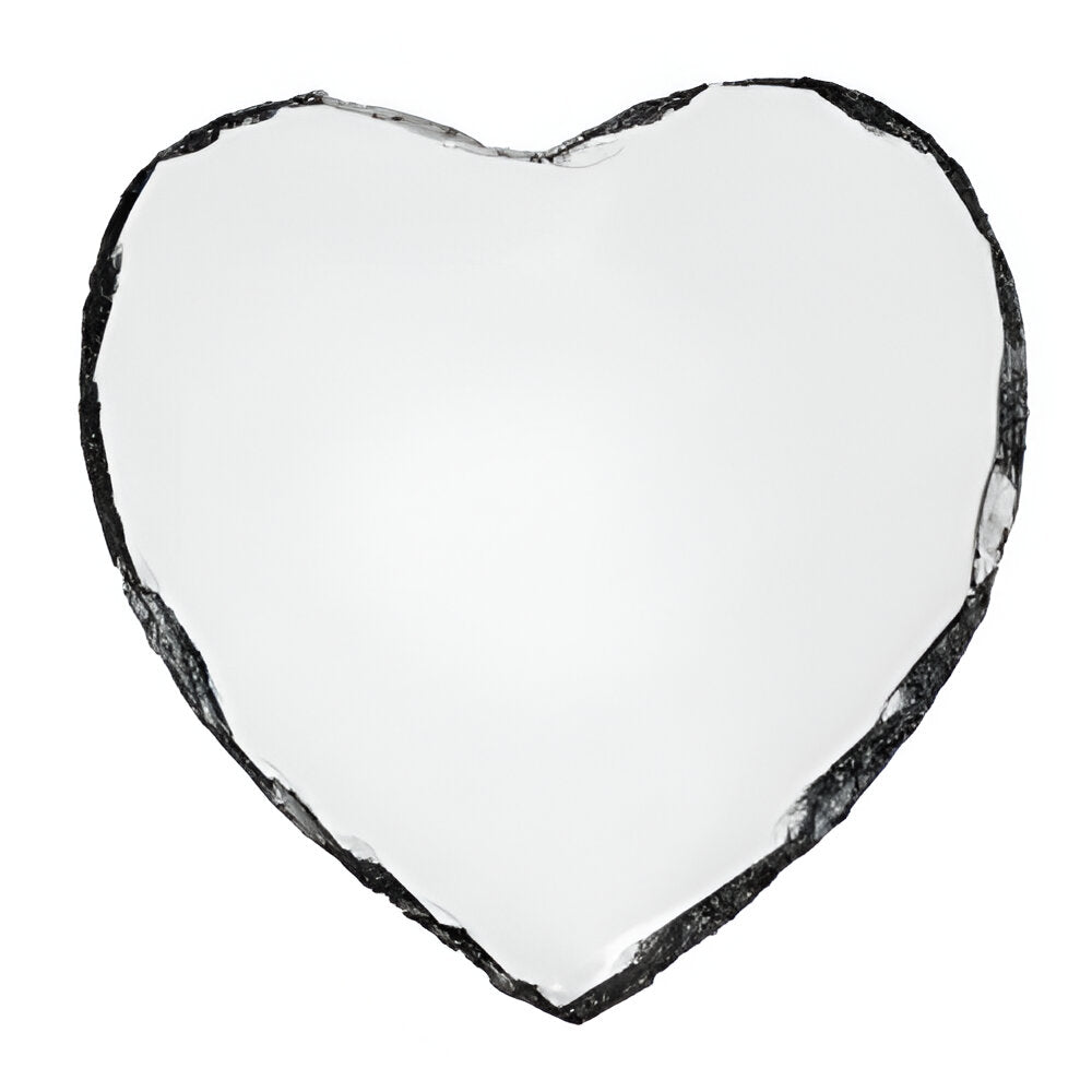 Sublimation Photo Slates - Heart - Gloss - 15cm x 15cm - Pack of 40