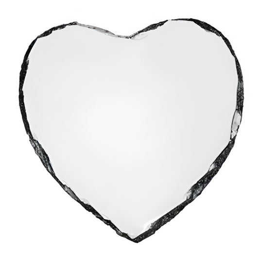 Sublimation Photo Slates - Heart - Gloss - 15cm x 15cm - Pack of 40