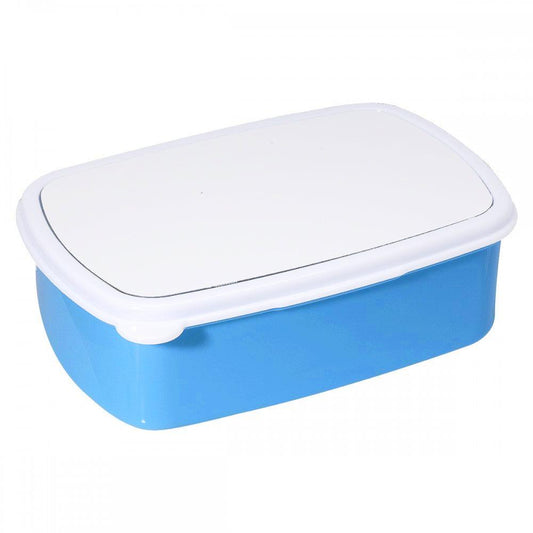 sublimation plastic lunch boxes - small - blue