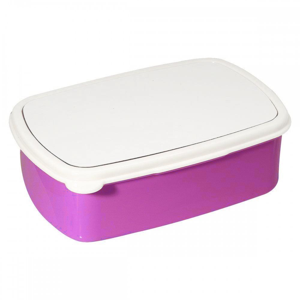 sublimation plastic lunch boxes - small - pink