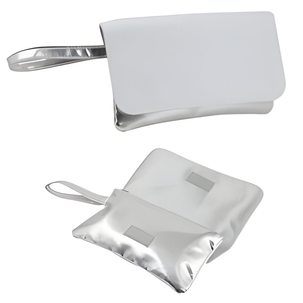 sublimation purses with strap - silver