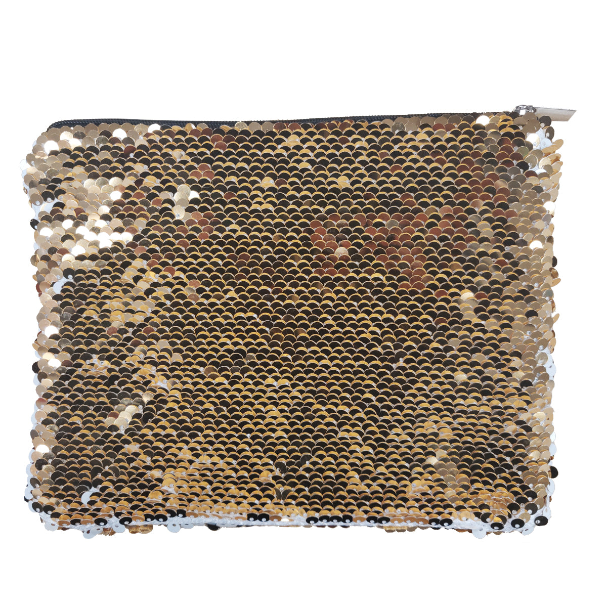 sublimation sequin cosmetic bags - gold - 15cm x 20cm