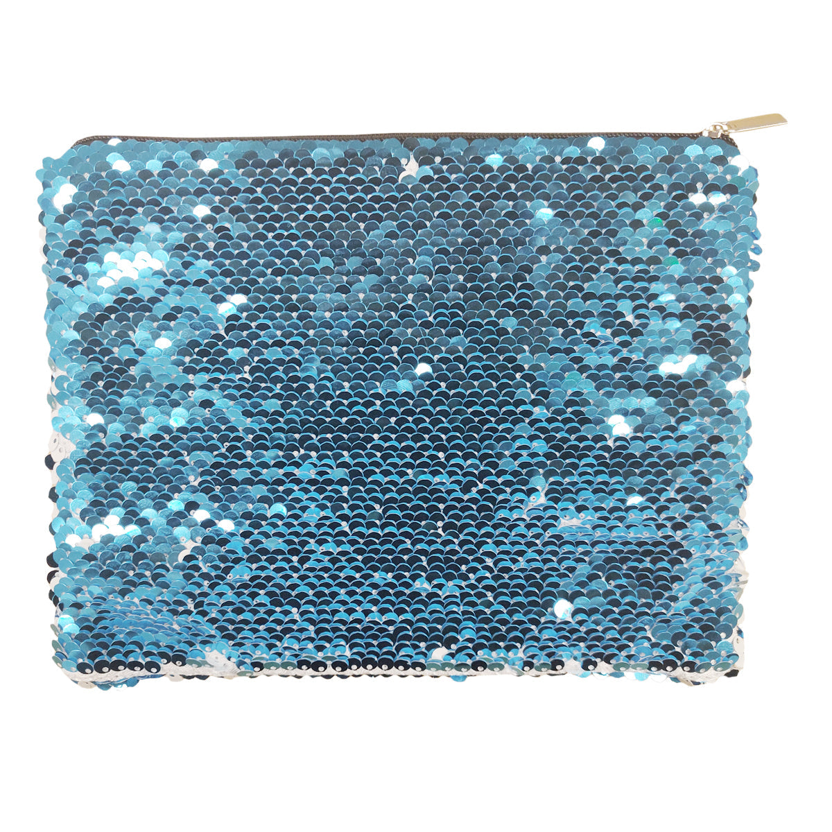 sublimation sequin cosmetic bags - light blue - 15cm x 20cm