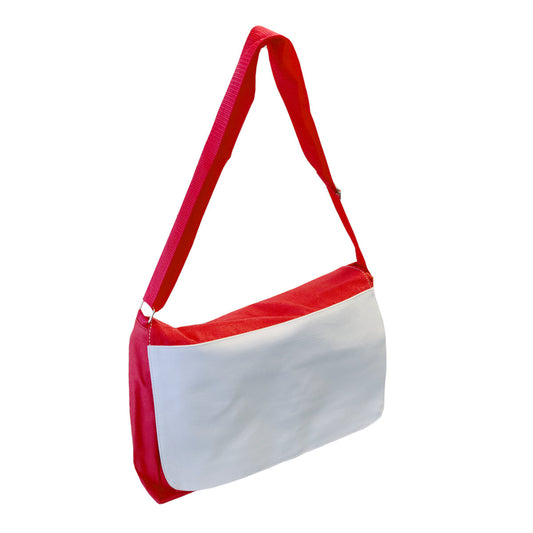 sublimation shoulder bags with pockets - red