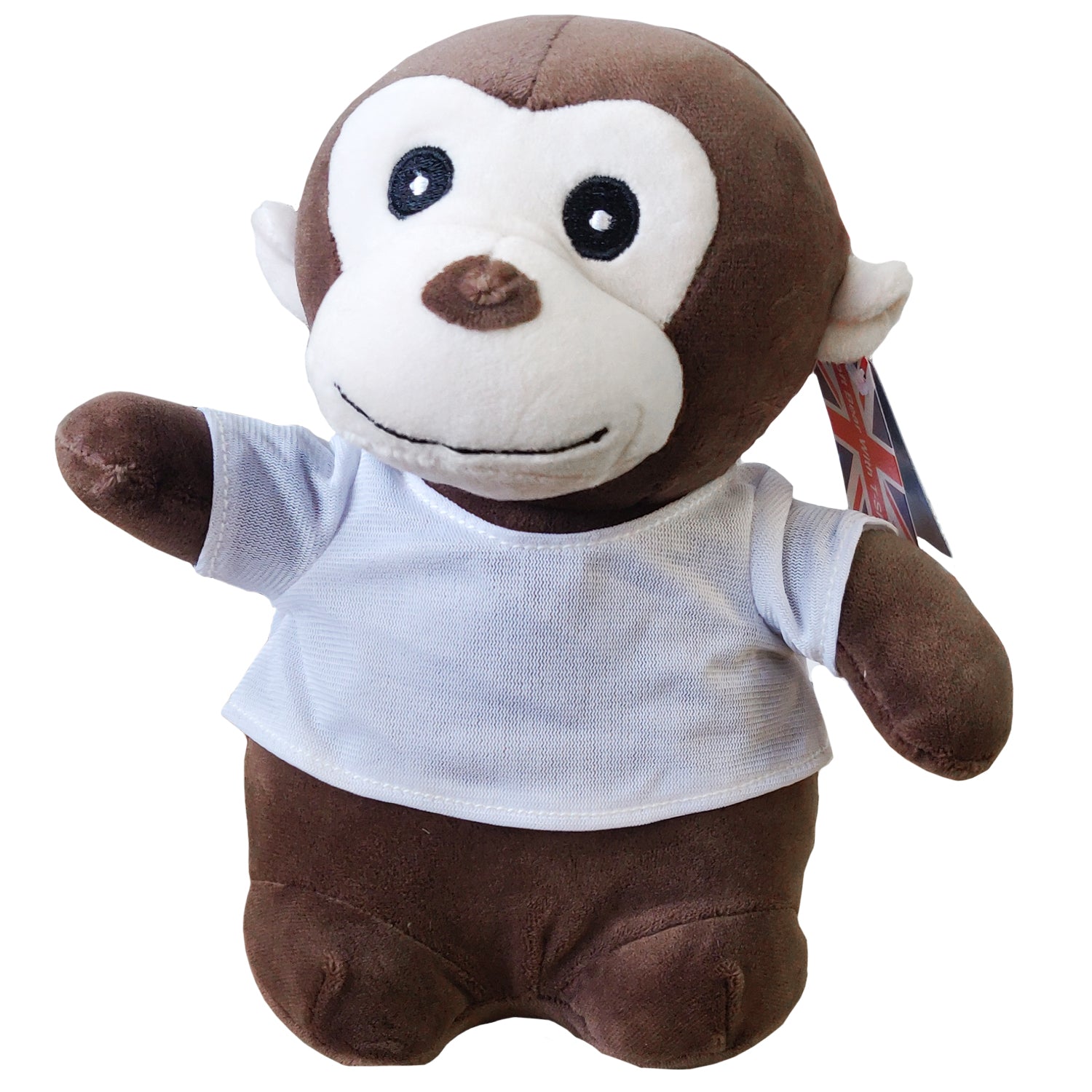sublimation soft toys - monkey - with printable t-shirt