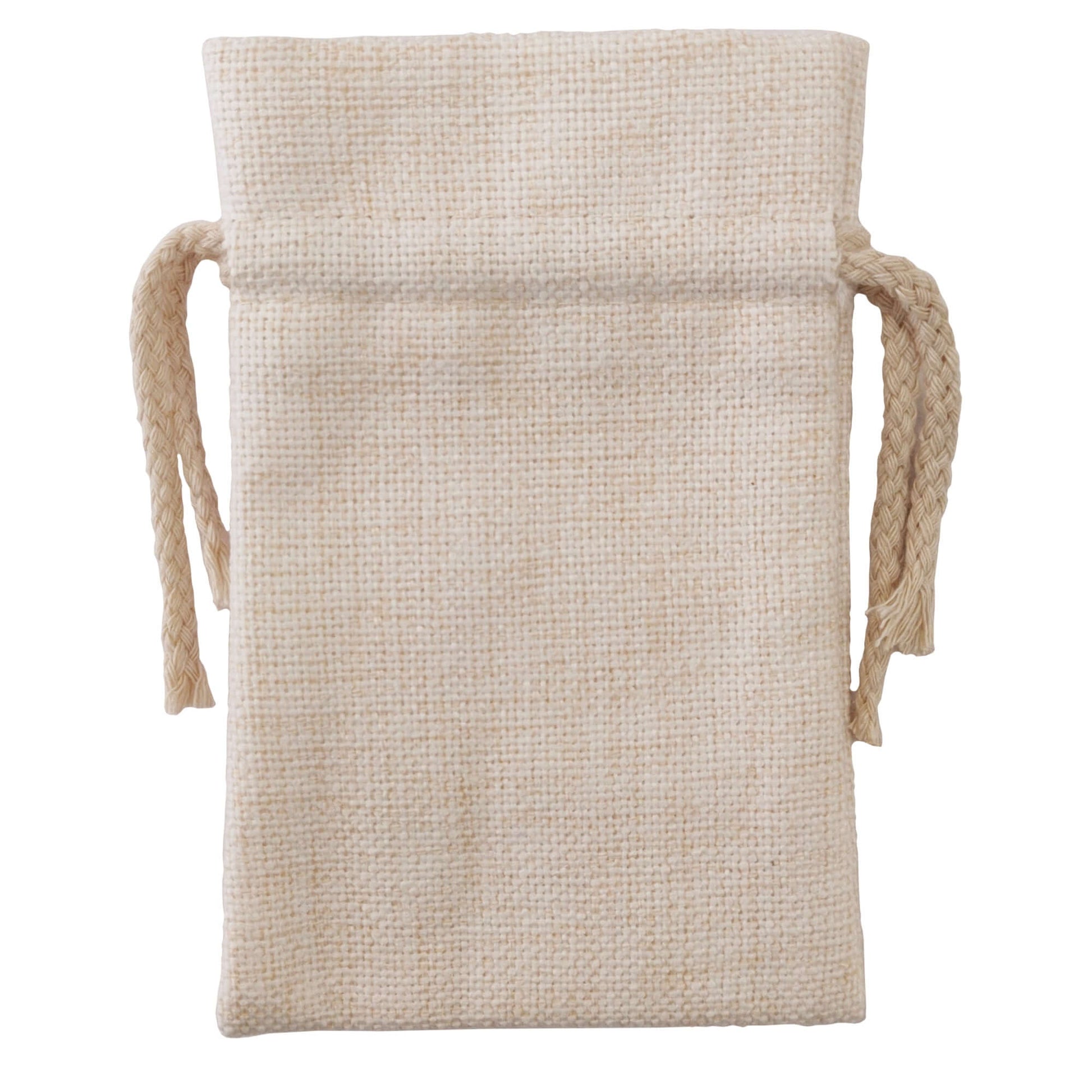sublimation thick linen drawstring bags - 10cm x 15cm