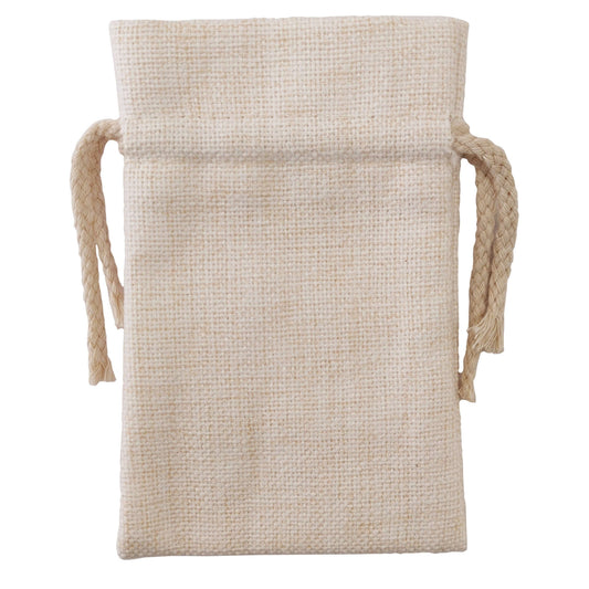 sublimation thick linen drawstring bags - 10cm x 15cm