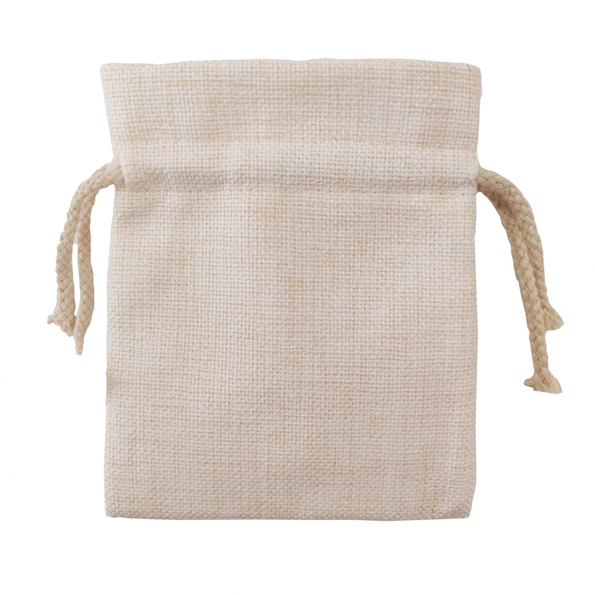 sublimation thick linen drawstring bags - 12cm x 15cm