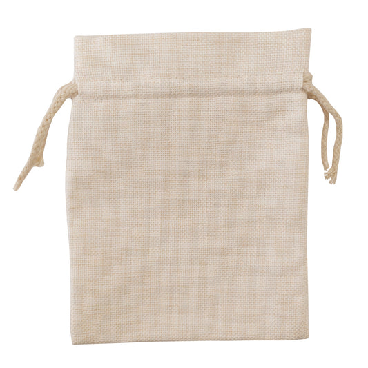 sublimation thick linen drawstring bags - 15cm x 20cm