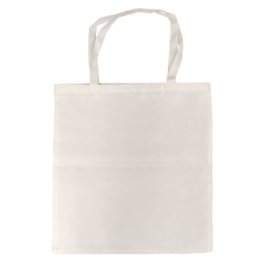 sublimation tote bags - monaco - satin cream - short handles - 38cm x 40cm