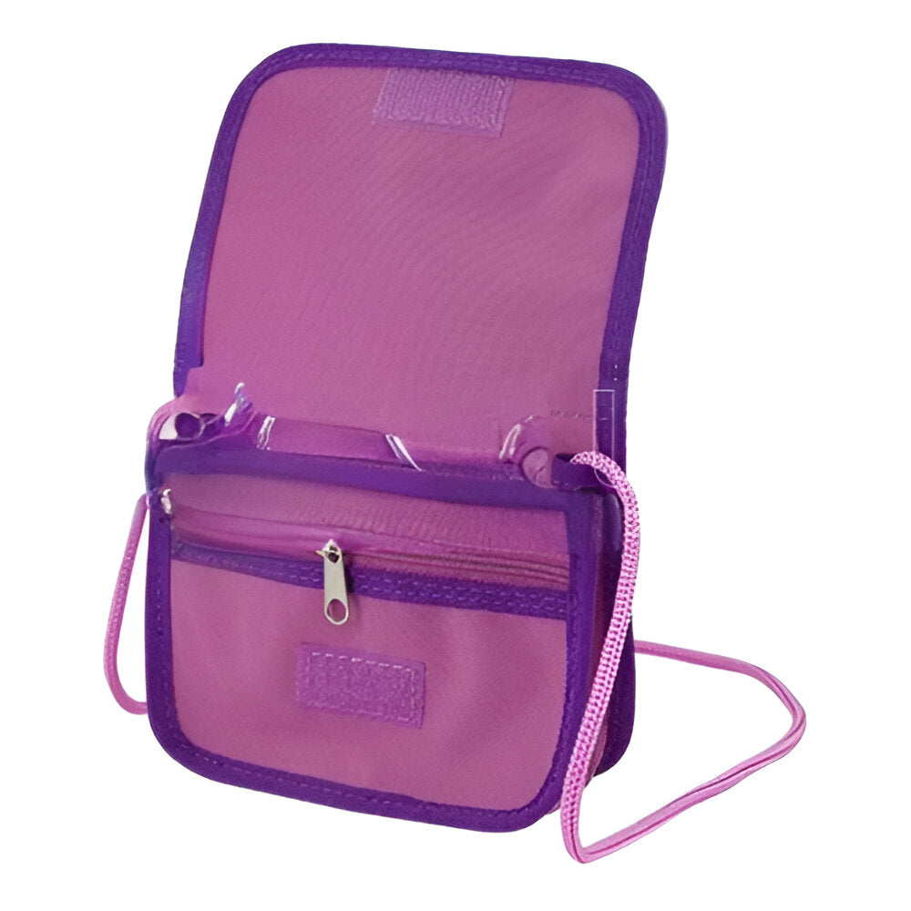 Sublimation Travel Wallets with Shoulder Strap - Pink - Pack of 100