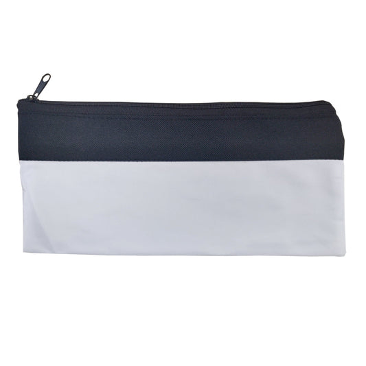 sublimation zip up bags - black & white - 11.5cm x 24cm