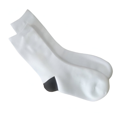 women's sublimation socks - 35cm - white toe/ black heel
